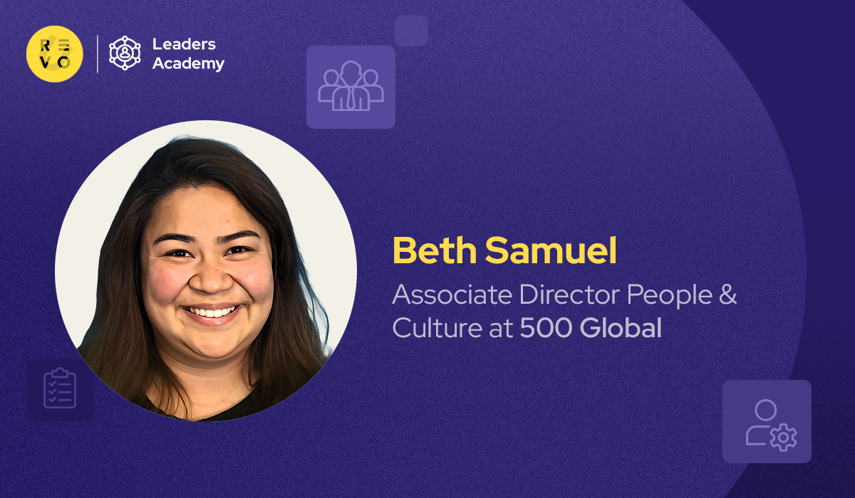 Beth Samuel—Instruktur RevoU | Associate Director People & Culture di 500 Global