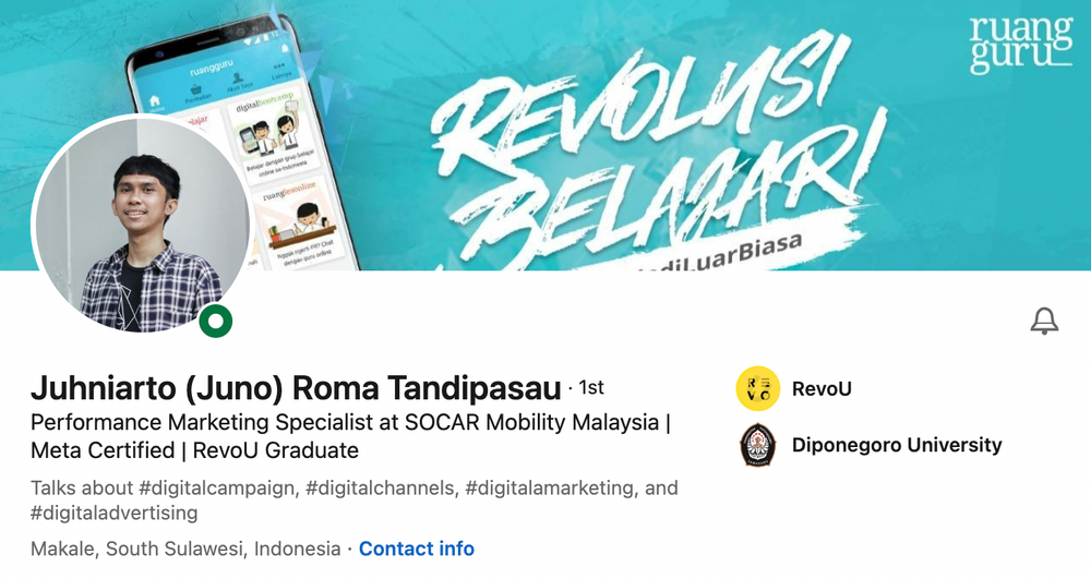 graduate headline linkedin